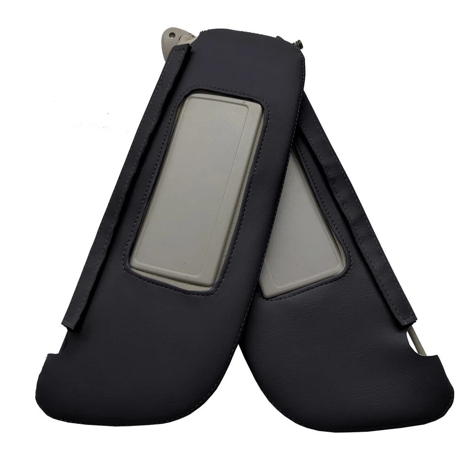 Se adapta a Dodge Ram 1500 1994-2001, 2500 PVC cuero parasoles cubierta revestimiento negro Foto 2 de 4