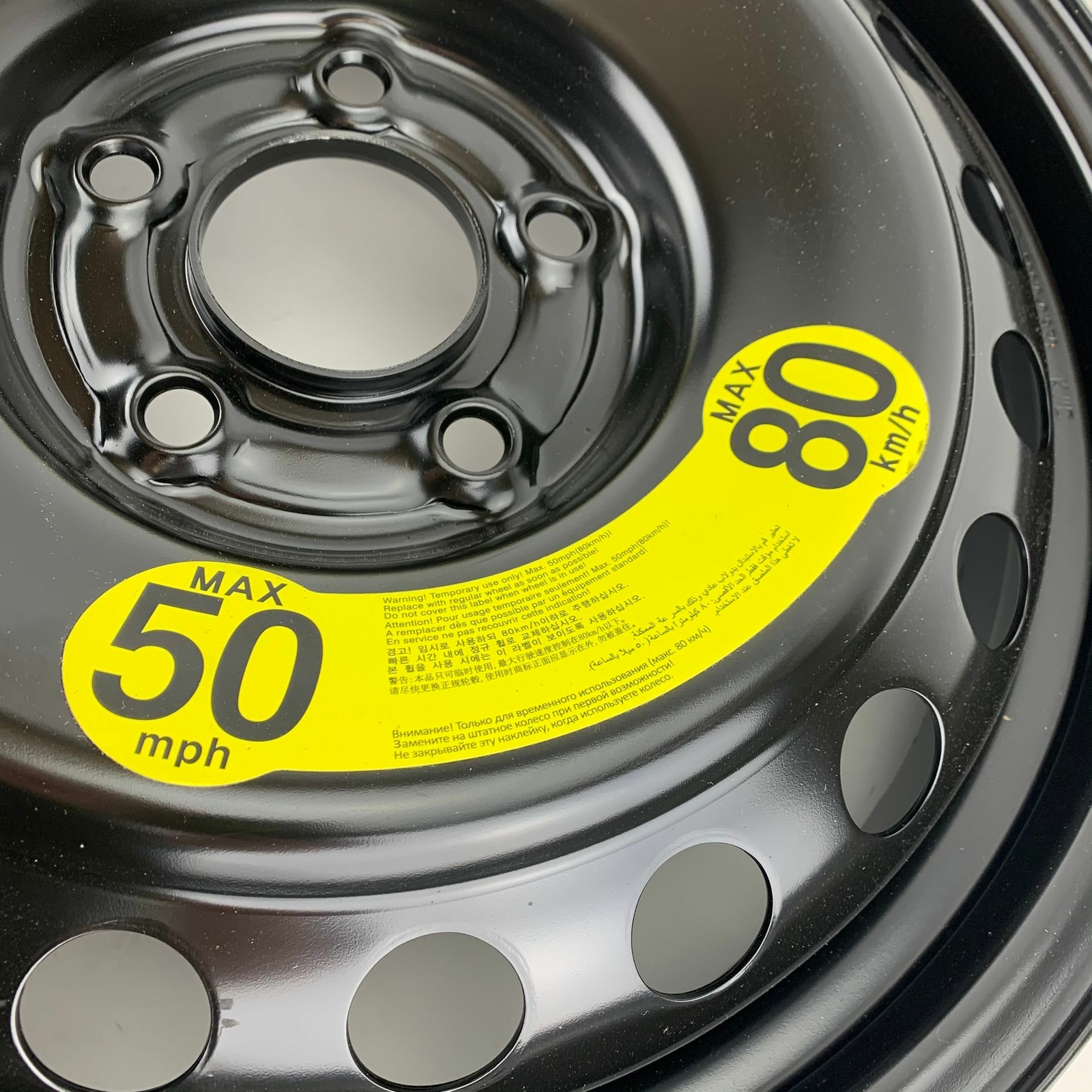 Kia Sportage Spare Tyre Steel Metal Wheel Rim Boot Emergency Genuine