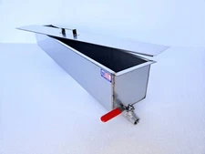 Allied Stainless Steel Parkerizing Tank, WITH LID, blueing 40"x6"x6", 20ga USA!!