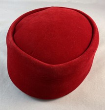 Authentic African Red IGWE Styled Native Fila/ Kufi Hat  Size 23-1/4  