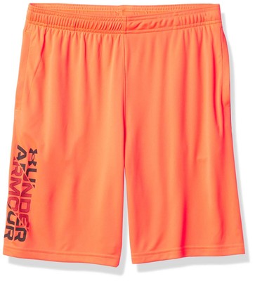 Under Armour boys Prototype 2.0 Wordmark Shorts , Beta (628)/Black , Youth