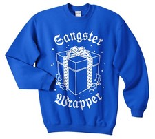 Gangster Wrapper Christmas Sweater Jumper Sweatshirt Funny Ugly Gangsta Kid's