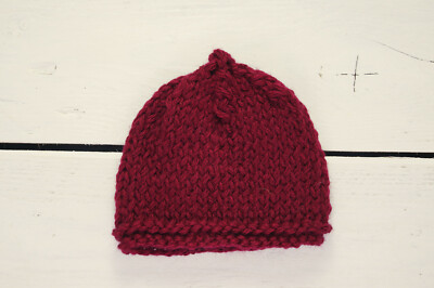 wool baby beanie hat pixie beanie hat hand knitted chunky baby hat new born hat