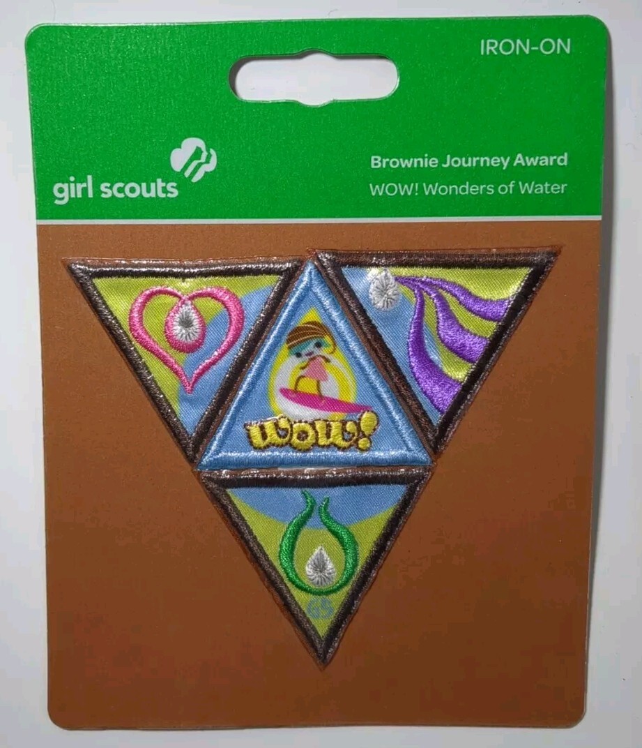 Girl Scout Brownies Journey Award Badges Lot of 12 IRON ON Patches Quest Water eBay