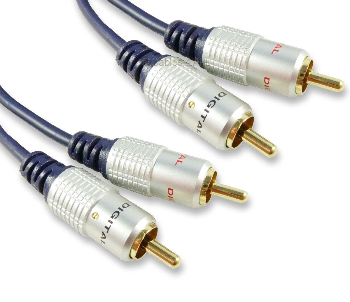 Premium 3m Twin RCA Leads 3 Metre RCA phono Audio Cable 9.84ft