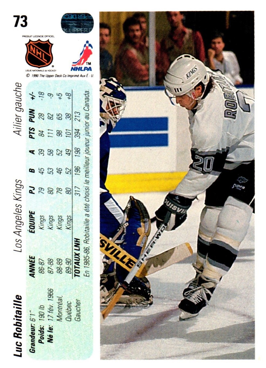 Luc Robitaille Los Angeles Kings #73 Upper Deck NHL Hockey