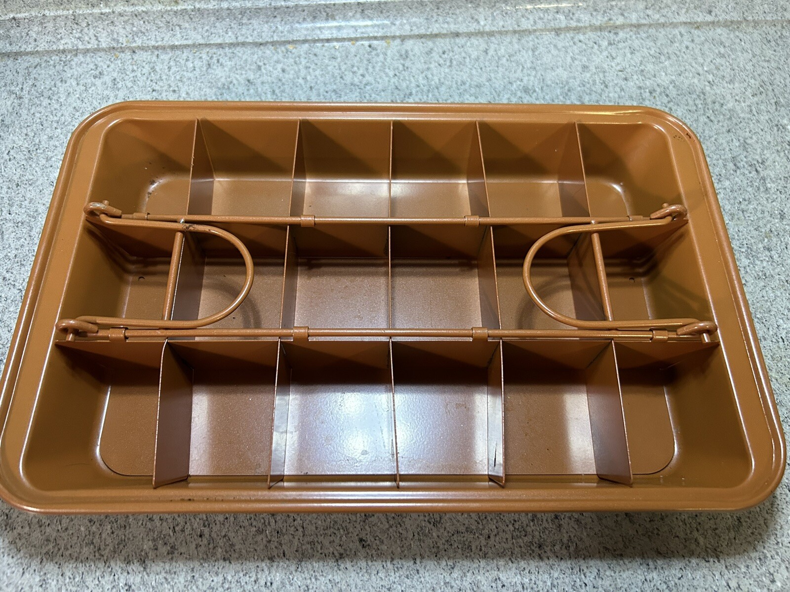 As Seen on TV Perfect Brownie Pan Set 12 1/4 x 8" Makes 18 Slices Non