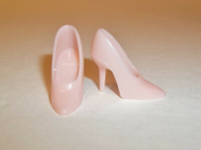 BARBIE MATTEL VINTAGE REPRO MODEL MUSE SPIKES SHOES ULTRA RARE BLUSH PINK NEW!