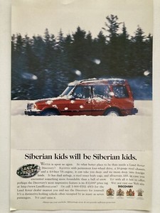 1996 Land Rover Discovery Print Ad Sport Utility Vehicle 4WD