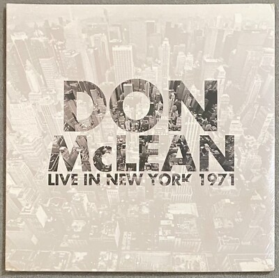 DON MCLEAN Live In New York 1971 LET THEM EAT VINYL 2X LP Limited Ed. SEALED!