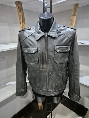 CONBIPEL Echtlederjacke gebraucht Herren man Gr. 52 dunkelgrün XYR522L