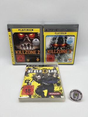 SonyPlayStation 3 Killzone 2 + 3 + Never Dead Bundle Ü18 Zustand: Gut /R3F8