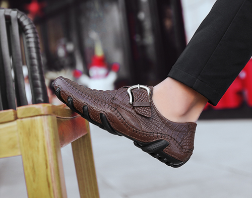 Mens Shoes Real Leather Crocodile 