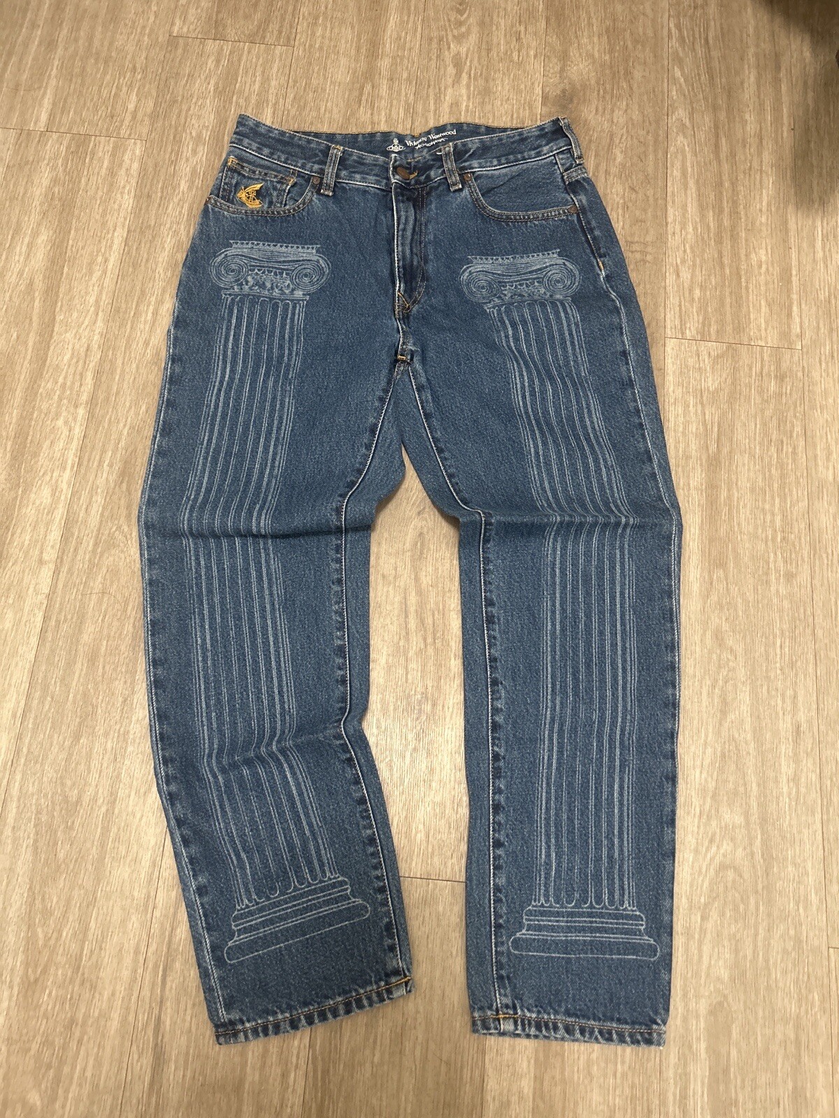 Vivienne Westwood Pillars Monogram Denim 29 Gem