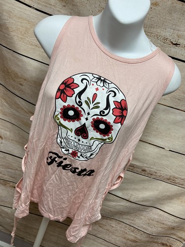 Adam Levine Fiesta Texas Tank Top Size Large Pink New Sleeveless - Picture 2 of 11