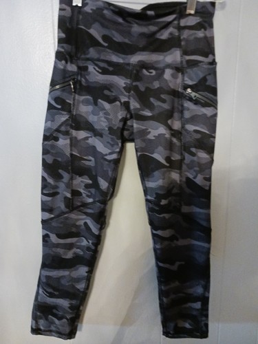 Legging De Sport RBX Femme – Coupe Courte – Gris Et Rose – Taille S