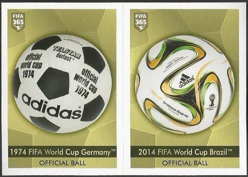 PANINI-2021 FIFA 365- #414-A-B-1974 WORLD CUP GERMANY-2014 BRAZIL-OFFICIAL BALLS - 第 1/1 張圖片