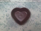 Homer Laughlin Fiesta Ware Small Mulberry Heart Shaped Bowl