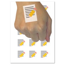 Writing Symbol Temporary Tattoo Water Resistant Fake Body Art Set