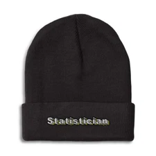 Beanies for Men Statistician Winter Hats for Women Acrylic Skull Cap 1 Size