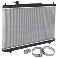 Radiator w/ 4x Universal Oil Hose Clamps For 13-17 Honda Accord 15-20 Acura TLX