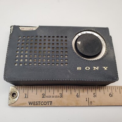 Rare 1960 Sony TR-609 Six Transistor AM Radio, With Original