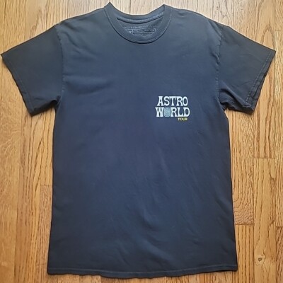 Travis Scott AstroWorld Wish you Were Here Staff Tee Sz M | eBay 