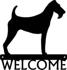 Irish Terrier Dog Welcome Sign - Made in America - Outdoor Decor