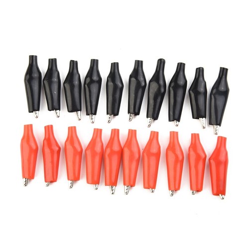 20pcs Black Red Clip Electrical Clamp for Voltage Testing Tools - Picture 2 of 12