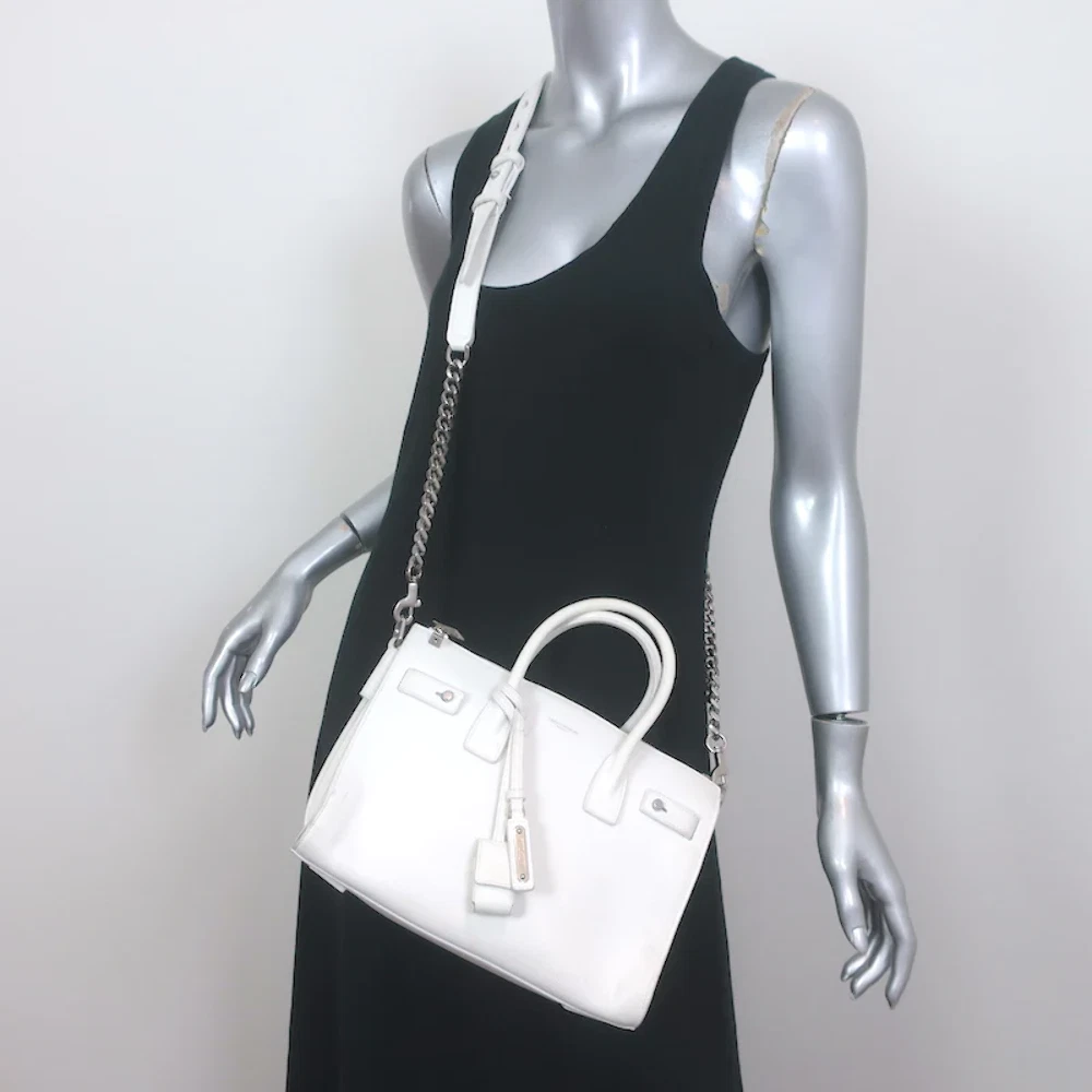 Saint laurent sac top de jour white