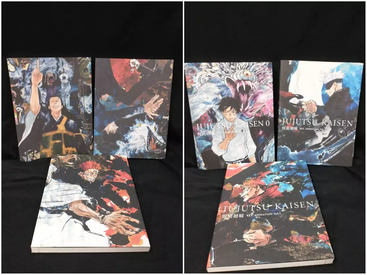 Jujutsu Kaisen Key Animation Limited Art Book Vol.0 & 1 & 2 SET Gege Akutami JP