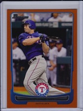Nelson Cruz 2012 Bowman Orange Base Parallel #'d /250 Border Paper Texas Rangers