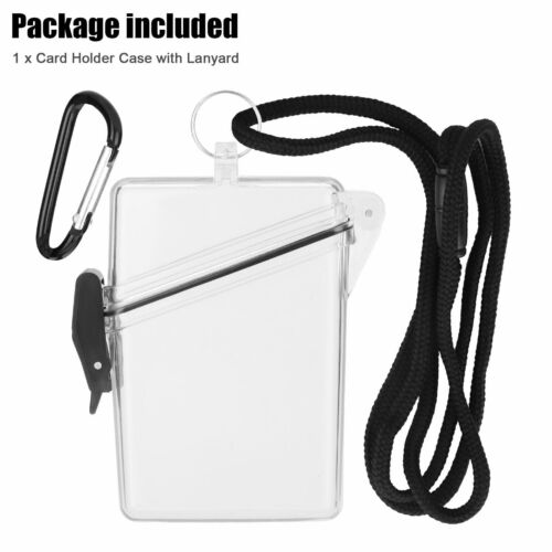 Estuche de plástico duro a prueba de aplastamiento impermeable tarjeta de identificación insignia llave en efectivo soporte para cigarrillos - Imagen 2 de 10