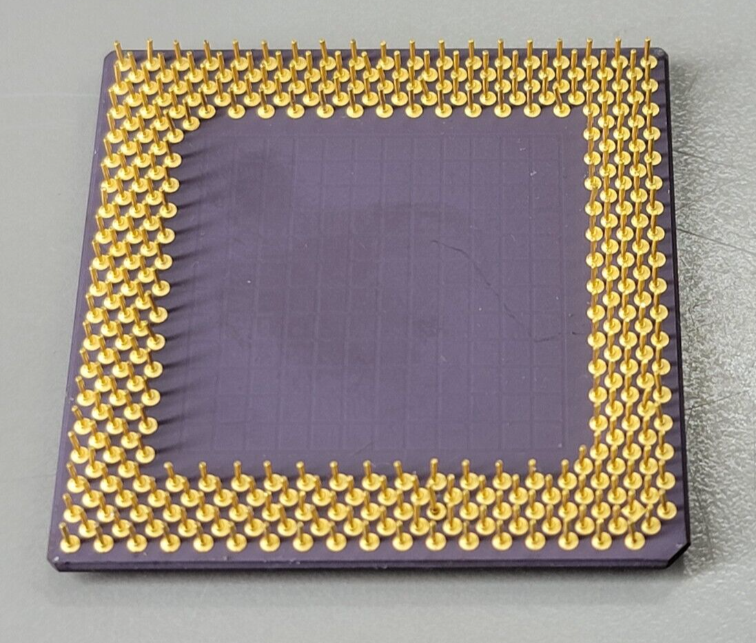 AMD-K6-233ANR 233MHZ CPU AMD-K6 3.2V CORE 3.3V I/O, Vintage, Rare