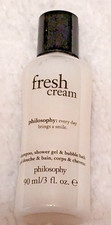 Philosophy Fresh Cream Shampoo, Bath  Shower Gel 3oz NWOB