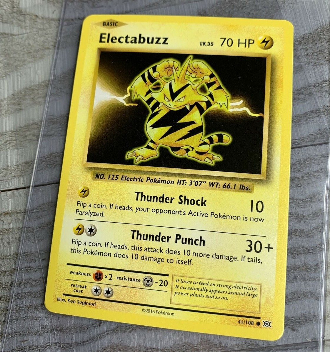 Electabuzz 41/108 RARE Pokemon Card Evolutions