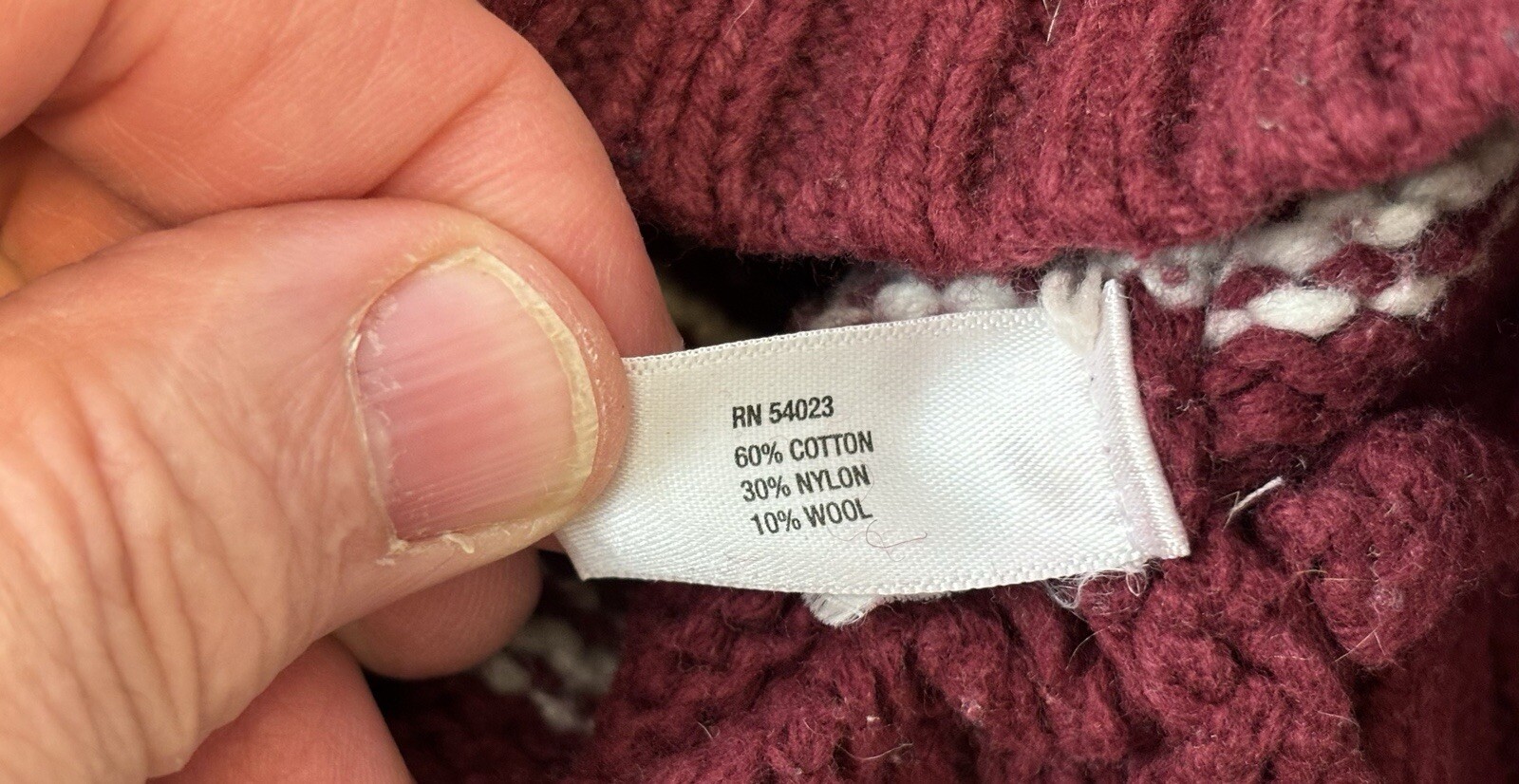 GAP Fair Isle Button Pullover Red Snowflake Butto… - image 4