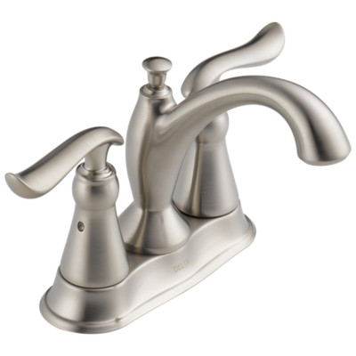 Delta Linden 2-Handle Centerset Bathroom Faucet Stainless-Certified Refurbished