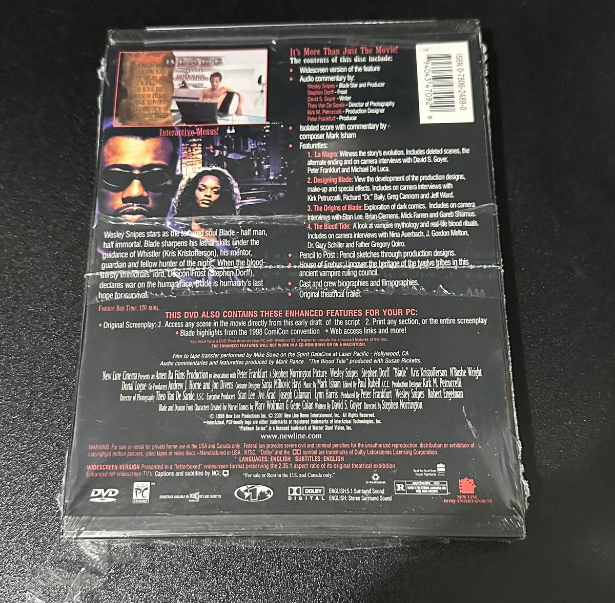Blade (DVD, 1998) New/Sealed Wesley Snipes Stephen Dorff Marvel