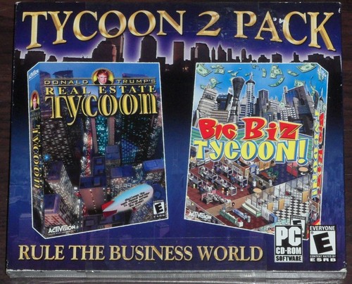 PC CD. Donald Trump's Real Estate Tycoon & Big Biz Tycoon. 2 Pack.