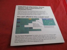 Nintendo Power Magazine NES Promo Yellow Insert Castlevania II NES Version 