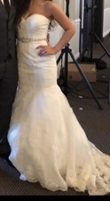 wedding dress size 4 pre owned