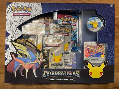Pokémon - 25 Jahre Jubiläums Pin-Box Celebrations Deluxe Kollektion (DE)