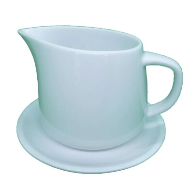 Corelle White Porcelain Sauce Pitcher with Saucer (710ml) # 1138701 New