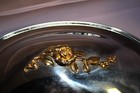 Vintage Oneida Oven Ware wth glass insert, 18.8 stainless with gold rose on top — photo 9