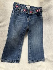 Toddler Old Navy Jeans With Jean Flower Belt Possibly Early 2000 s