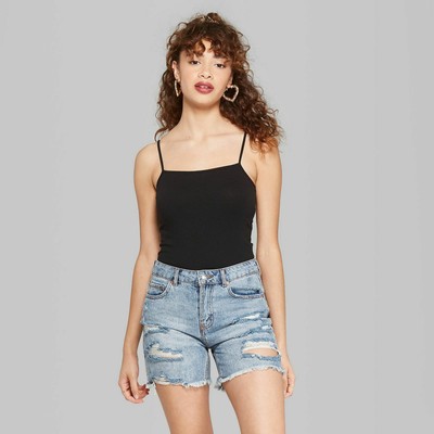 Women's Wild Fable Cropped Cami tank top, Black tank, X-Small, NEW, 1020 493310018306 | eBay