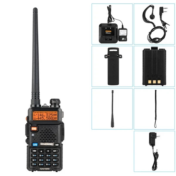 Baofeng K5 PLUS Pre-Programmed Police Scanner - 1000 Channels, 10W, NOAA, Programmed To Your Location