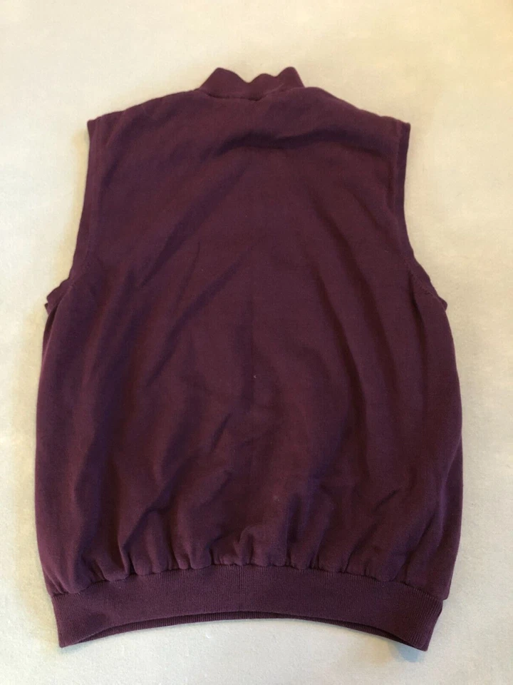 Cutter & Buck Sweater Men's Large CB Windtec Golf Cow Logo Pullover Vest - Image 3 of 4