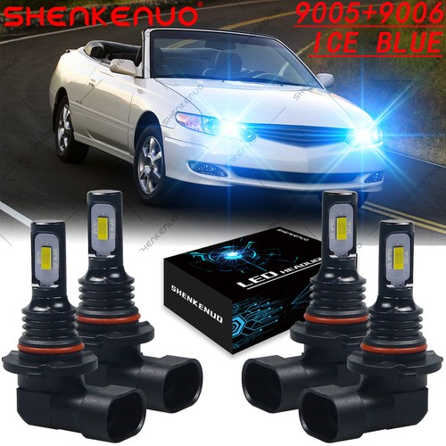 For Toyota Solara 20022003 4PC LED Headlights High Low Beam Fog Light